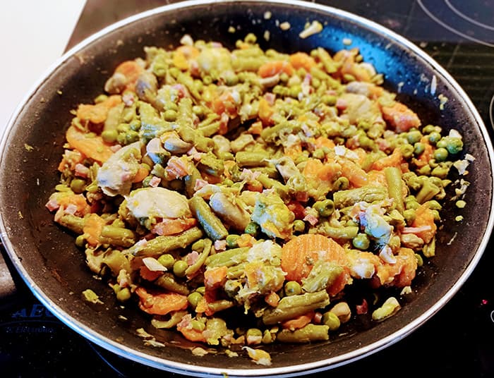 Menestra de verduras congelada